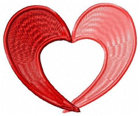 Custom Made Heart Embroidery Design