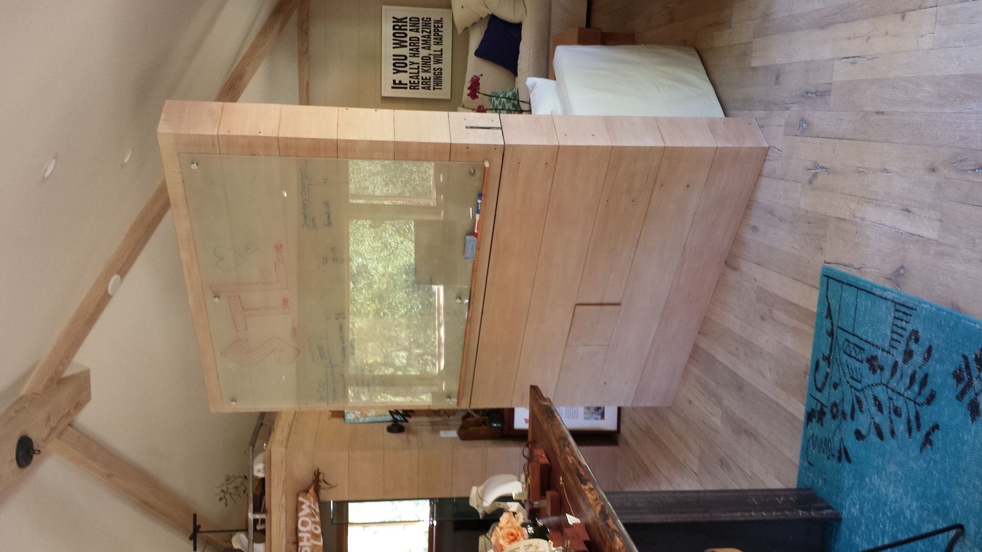 Hand Made Rotating Wall by Sawdust&Steel