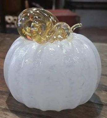 Custom Made Blown Glass Pumpkin