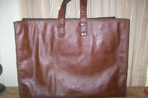 Custom Made Custom Leather Tote Bag