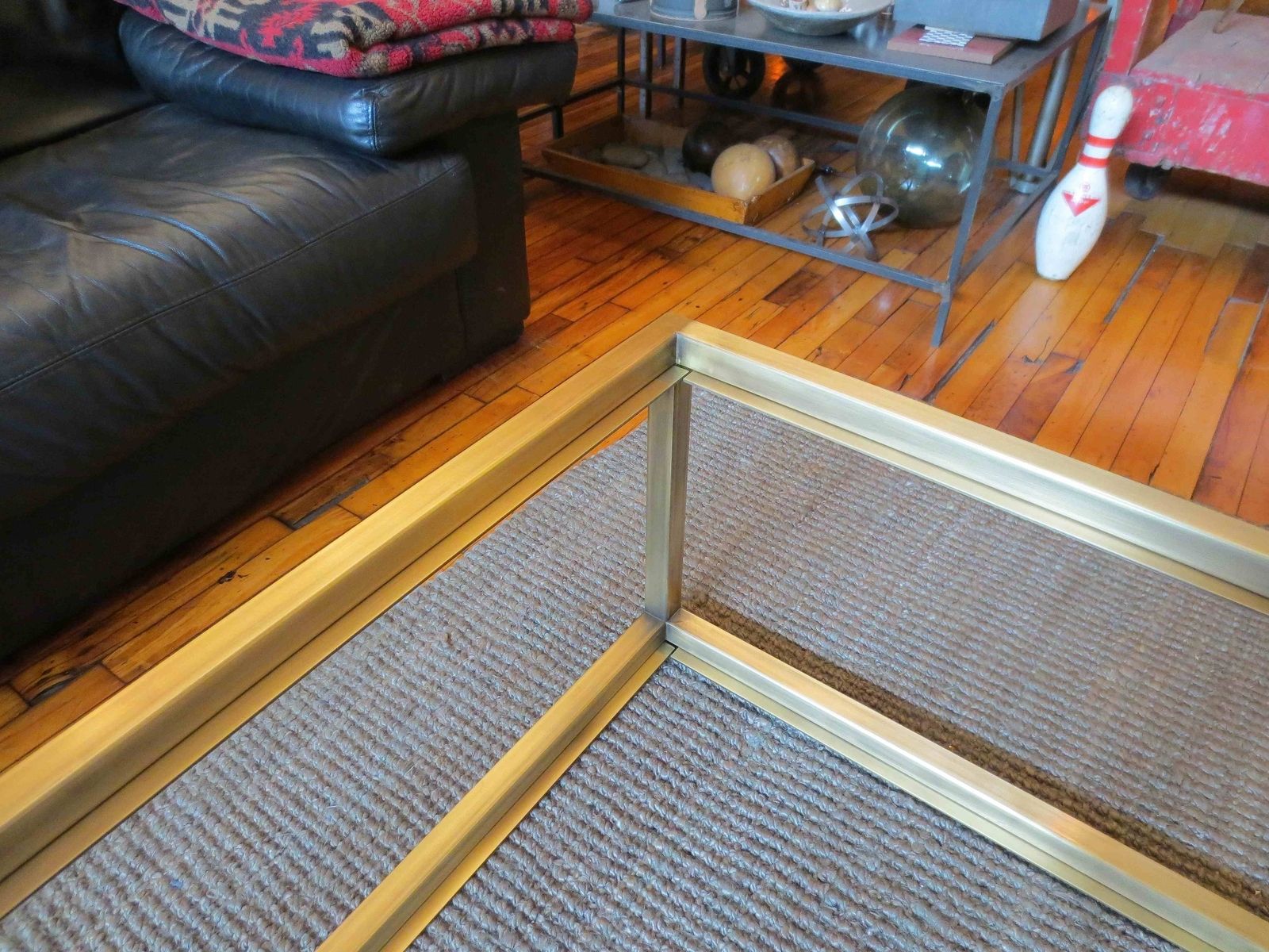 Custom Metal Modern Coffee Table Base by Andrew Stansell Design