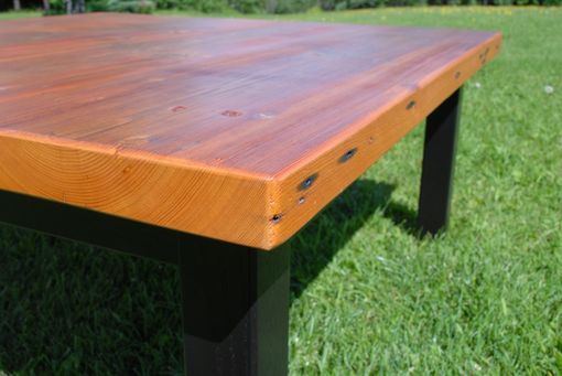 Custom Made Coffee Table - Reclaimed Wood Top
