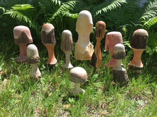 Custom Made Rustic Garden Mushrooms
