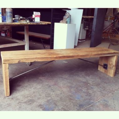 Custom Made Barn Wood Bench