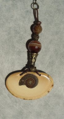 Custom Made Ammonite Keychain