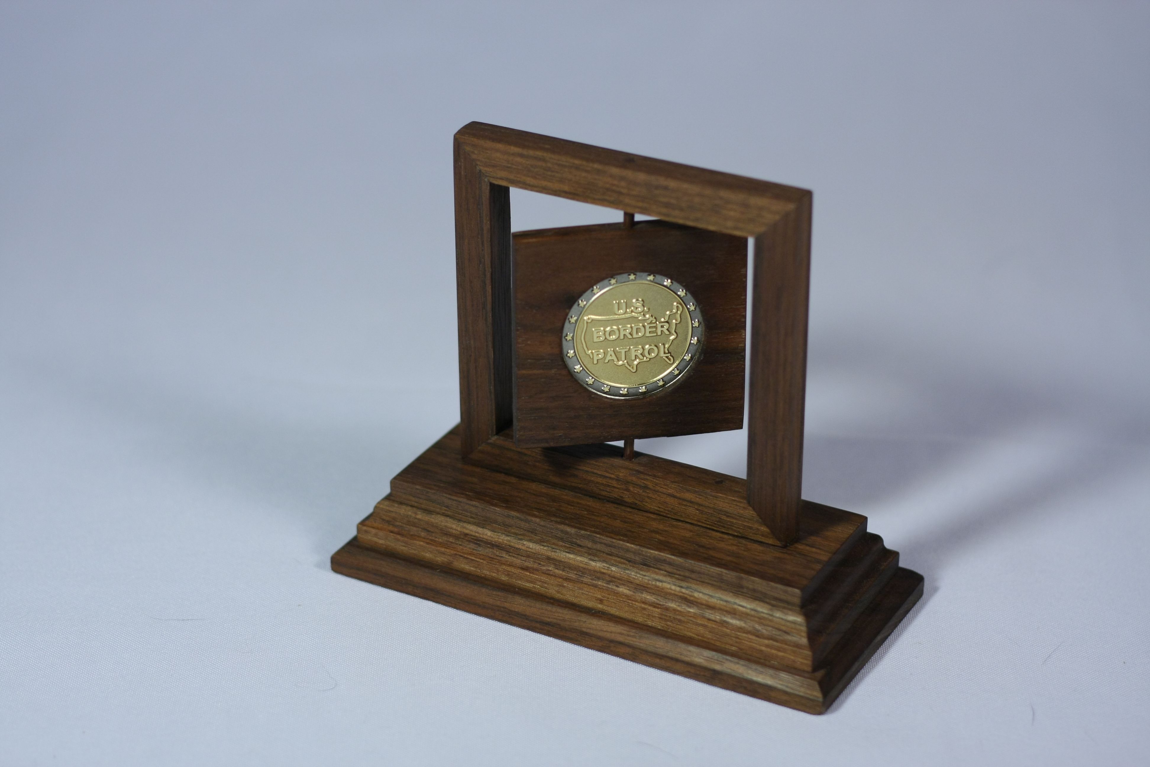 Buy Hand Crafted Special Presentation Coin Display Stand, made to order