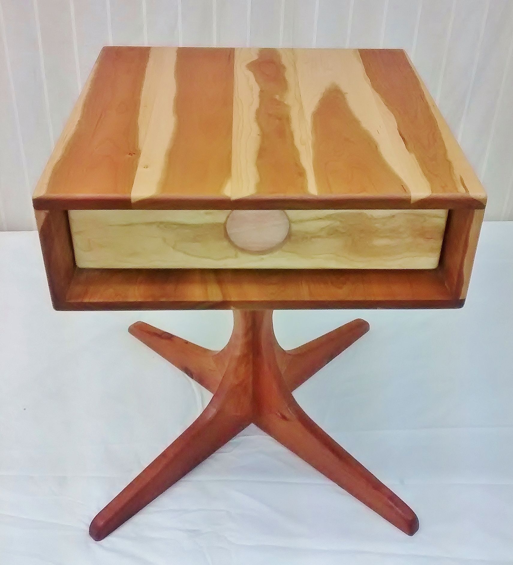 Hand Crafted Retro Modern "Metropole" End Tables by Graham Coulson