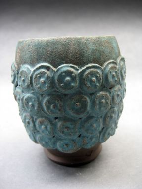 Custom Made Turquoise Coin Teabowl