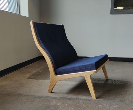 Custom Made Contemporary Body Form Lounge Reading Chair - Wide Version