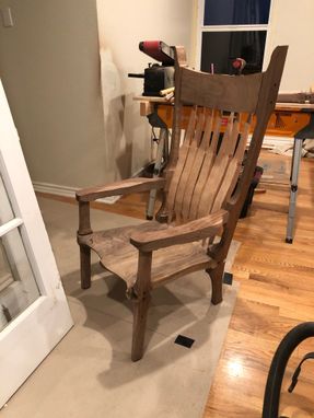 Custom Made Sam Maloof Inspired Walnut Rocking Chair