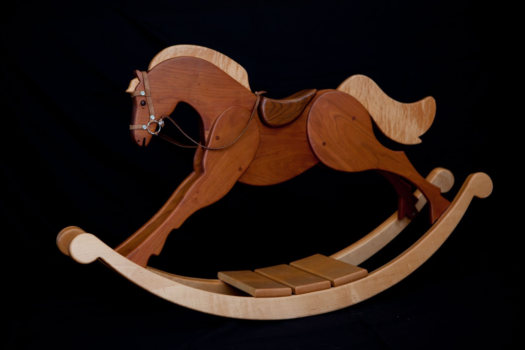 Hand Made Rocking Horse by Vintage Woodworks Of Navarre 