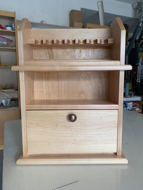 Custom Made Pipes And Tobacco Storage Cabinet-Maple