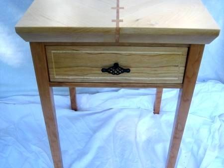 Custom Made Maple & Cherry Accent Table