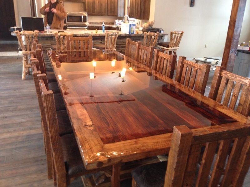 Barn board deals kitchen table