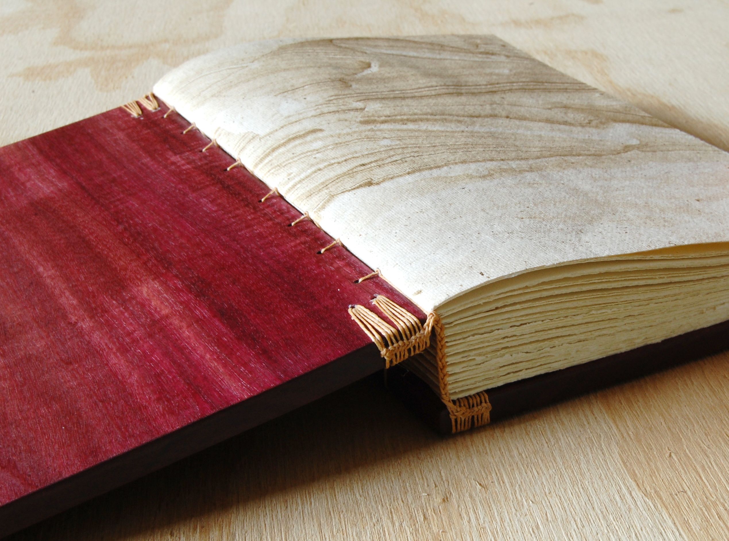 Hand Made Wedding Guest Book - Purpleheart Wood Book - Anniversary Gift ...