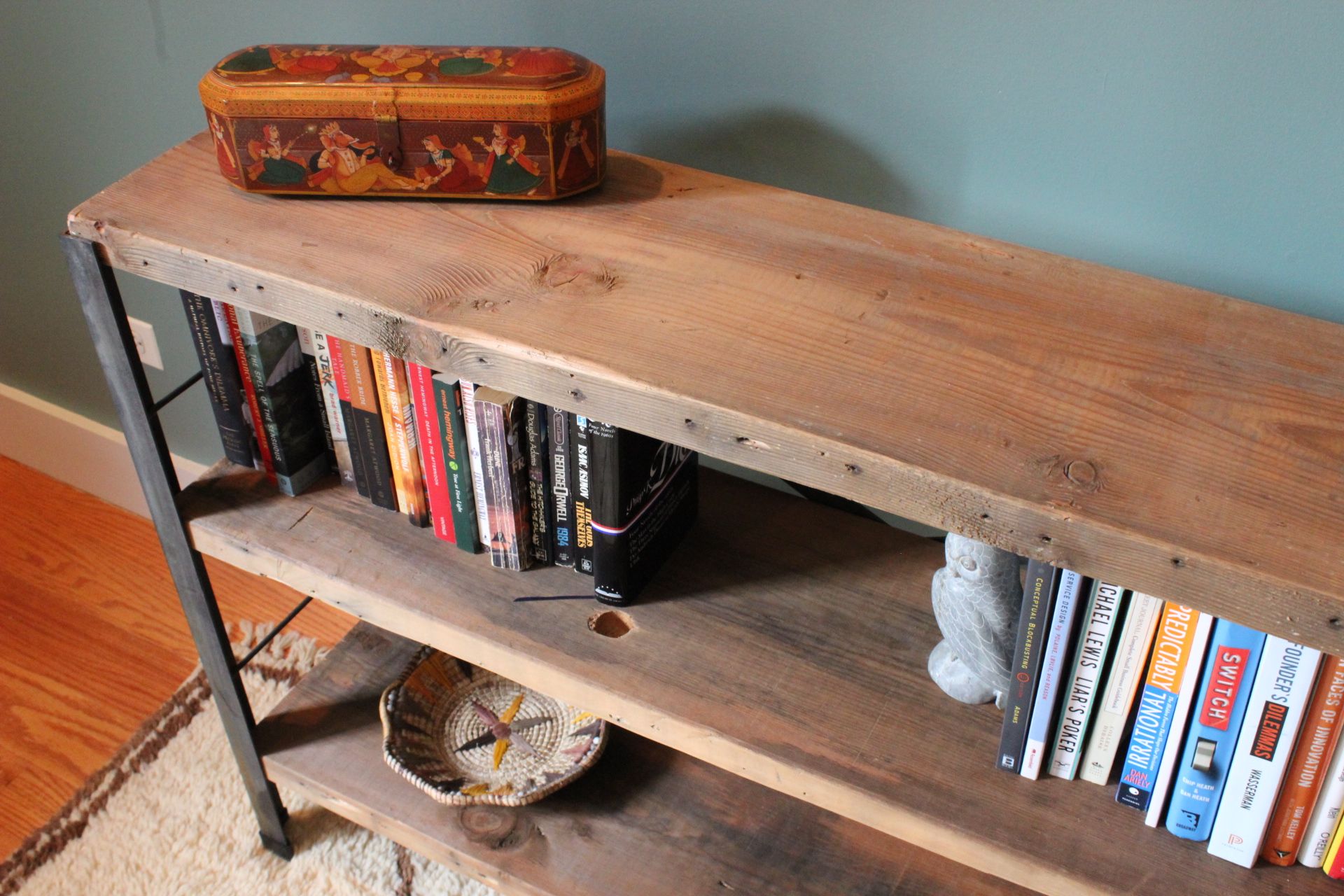 Hand Made Bucktown Bookcase // Reclaimed Wood Bookcase by