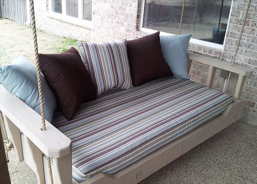 Custom Made 1800'S Swing Beds(Tm) Bed Swing Made In Kiln Dried Cypress Wood