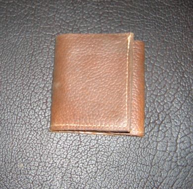Custom Made Buffalo Leather Trifold Wallet