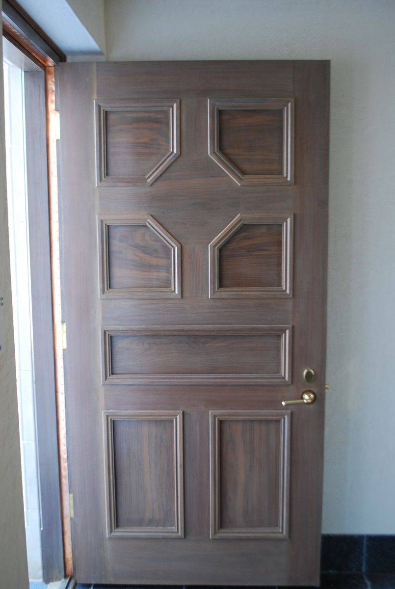 Hand Made Custom Walnut Door by Ash Woodworking