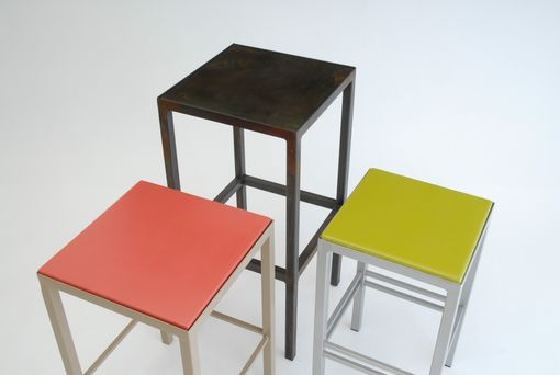 Custom Made End Tables, Composite Tops, Steel Base