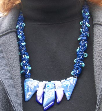 Custom Made Shades Of Blue Pendant