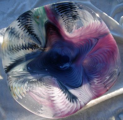 Custom Made Tie Dye Fused Glass Bowl