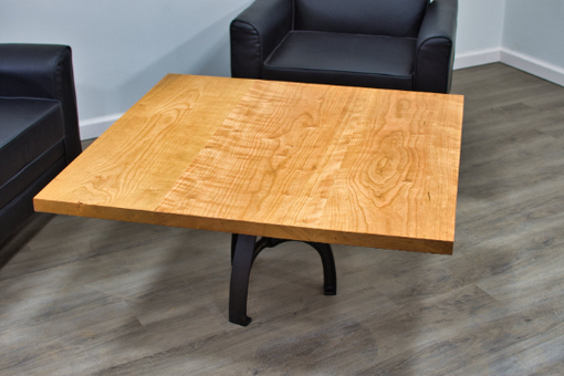 Custom Made Square Wood Coffee Table, Square Farmhouse Coffee Table, Rustic Coffee Table, Large, Solid Wood