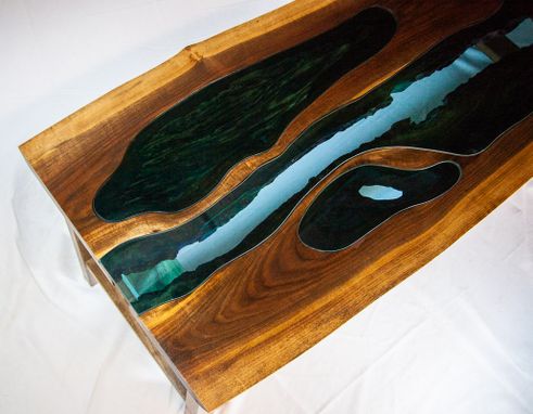 Custom Made River And Three Ponds Table