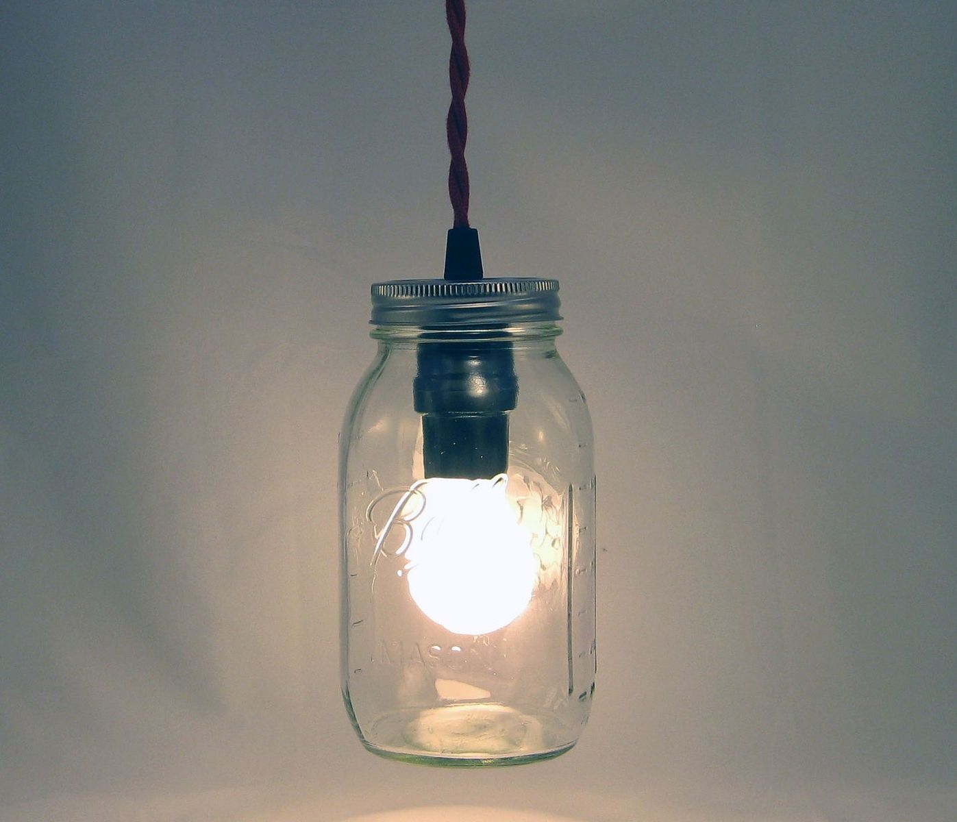 Hand Crafted Ball Mason Jar Hanging Pendant Light - Bmqr-Rct by Milton ...