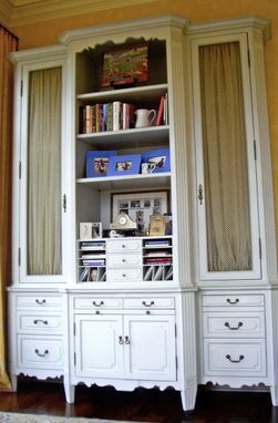 Custom Made Bookcase /  Pull Out Desk