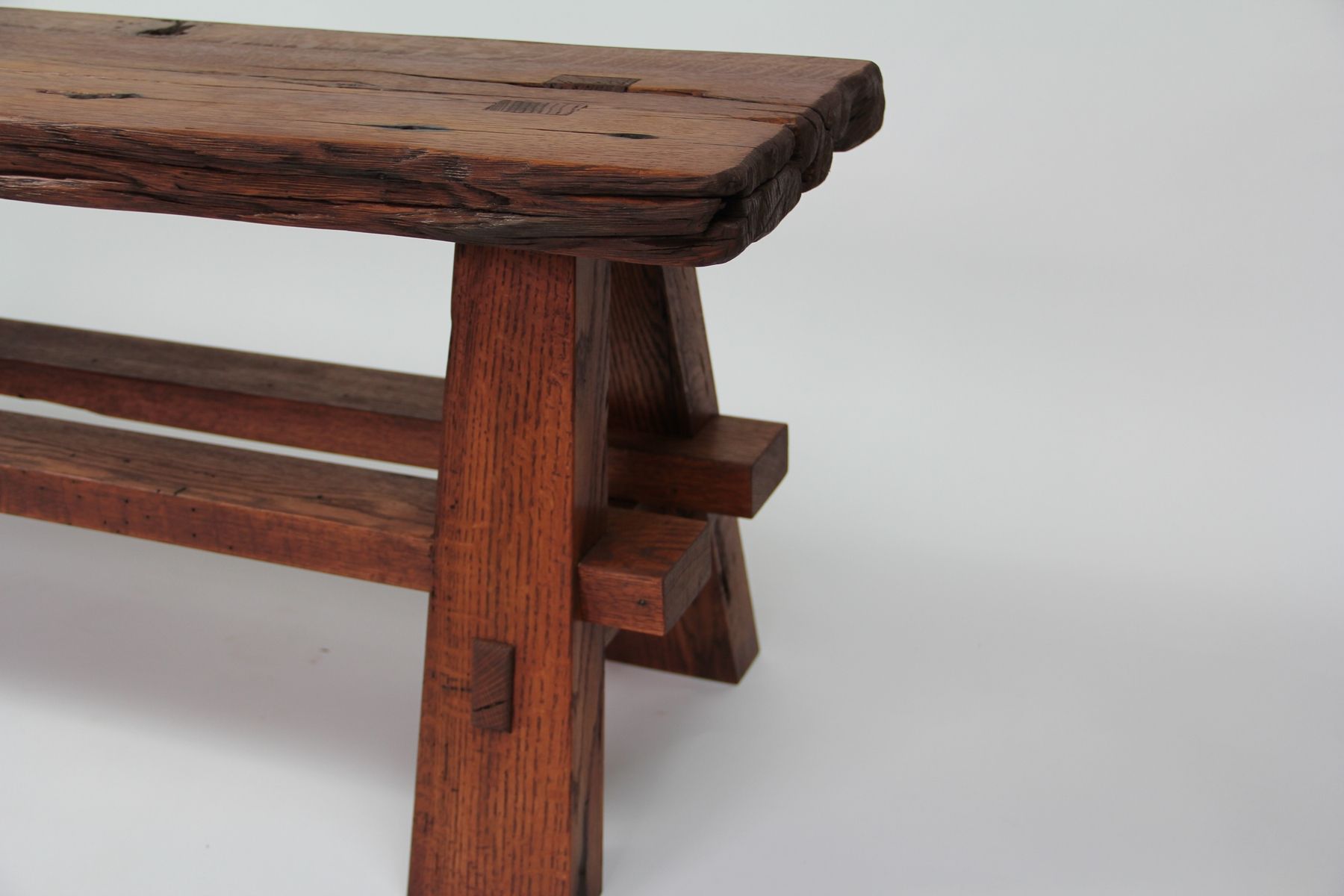 Custom Rustic Reclaimed Barnwood Bench By Intelligent Design Woodwork Custommadecom