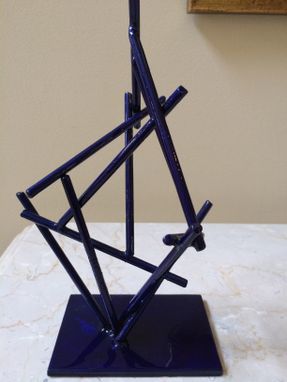 Custom Made Blue Bamboo - Maquette For Life-Size Sculpture