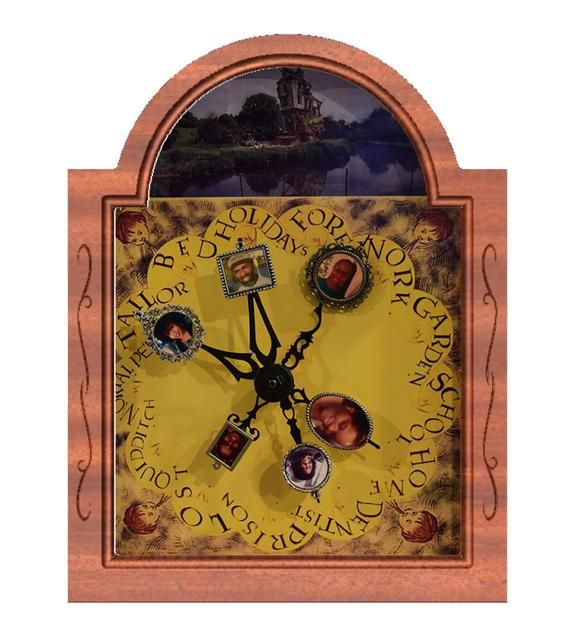 Buy Handmade Molly Weasley's Clock Customized With Your Family Photos From Harry Potter Lite