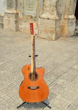 Custom Made Pinol Guitars And Ukuleles Style Om-000  Solid Cocobolo Rosewood Body/ Mahogany Top (Free Shipping)