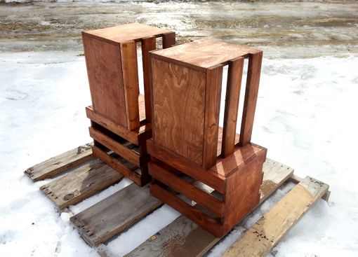 Custom Made Crate, Shelf, Wood, Furniture, Rustic, Storage
