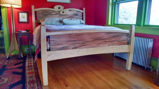 Custom Made Curly Cue Carved Bed
