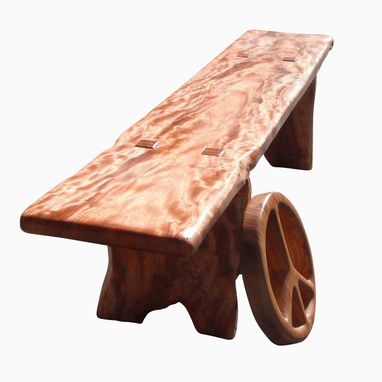 Custom Made Modern Copper Pod Slab Bench