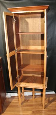 Custom Made Handmade Gentleman's Wardrobe Cabinet