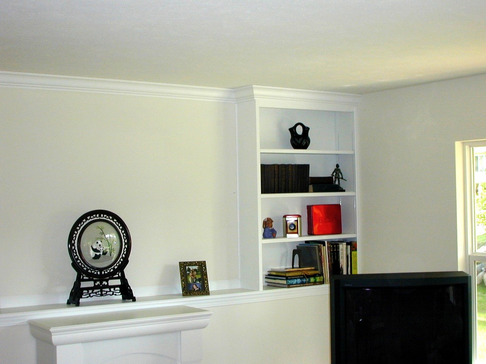 Hand Made BuiltIn Shelving With Crown Molding Trim by The Plane Edge
