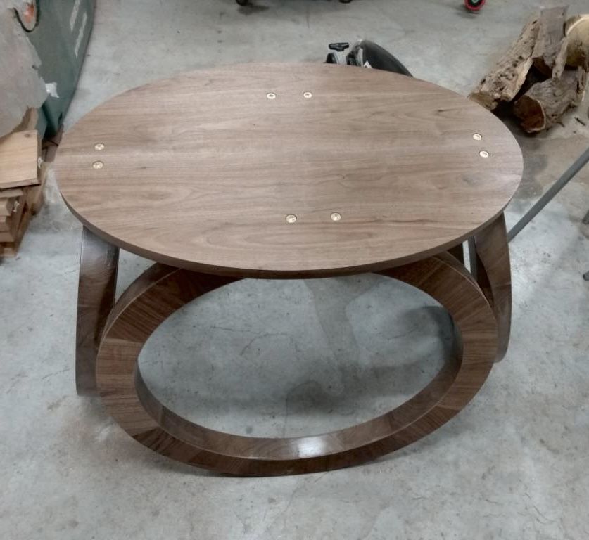 Buy Hand Crafted Custom Walnut Dining Table Base, made to order from Atlas Design Creations