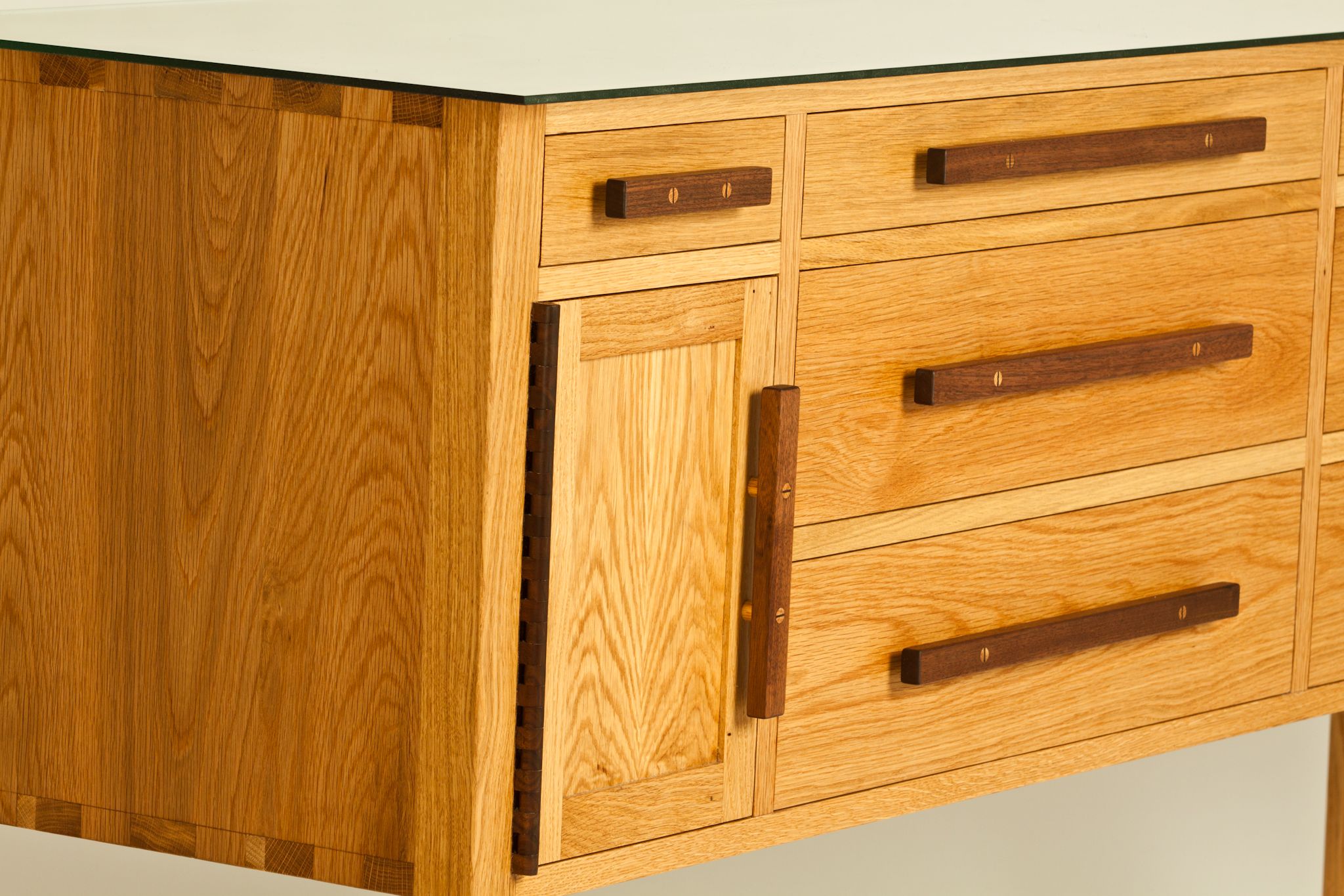 Handmade White Oak Buffet by Cole & Sons Inc