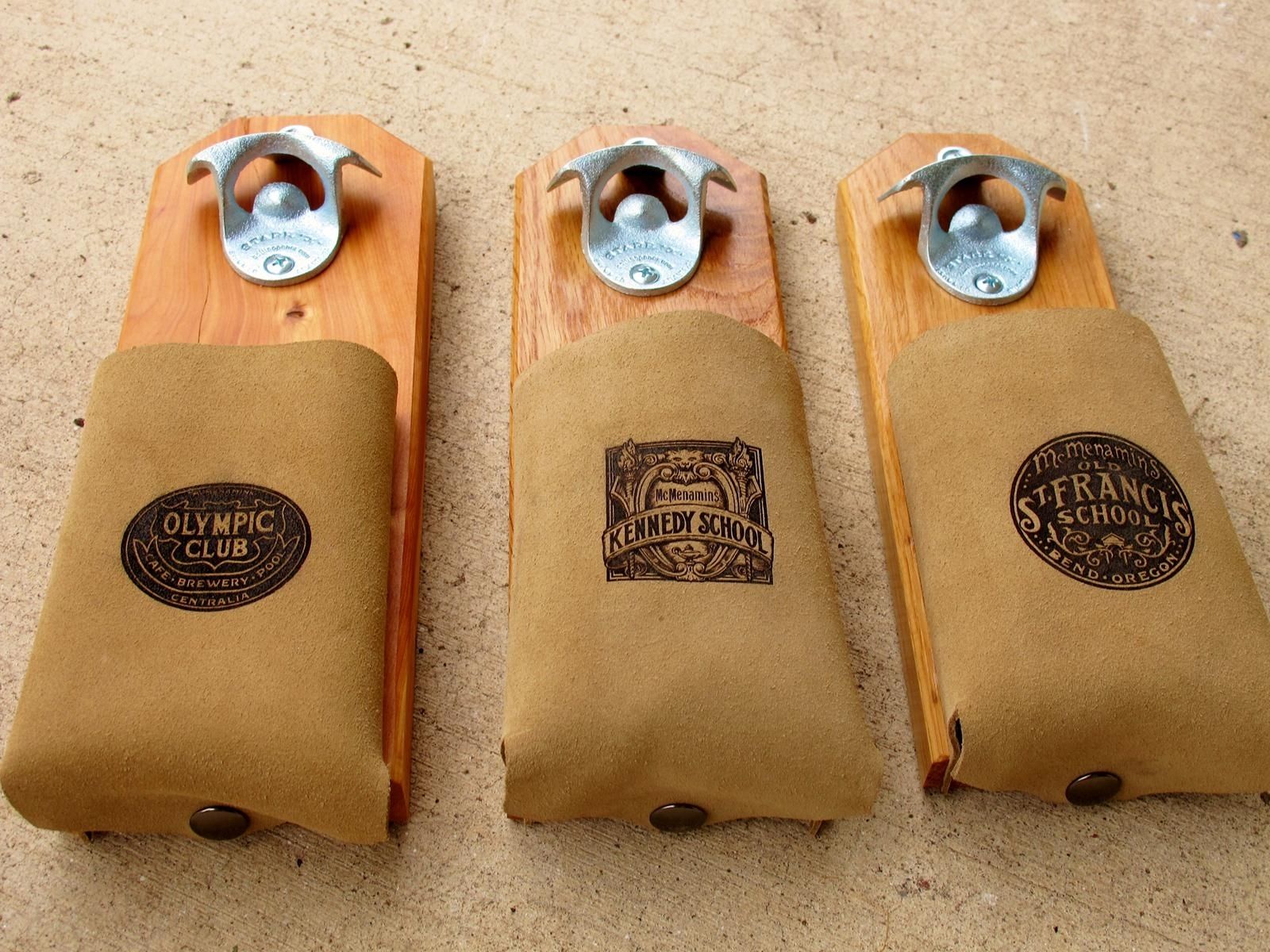 Custom Made Bottle Openers by Elegant Woodworking Gifts