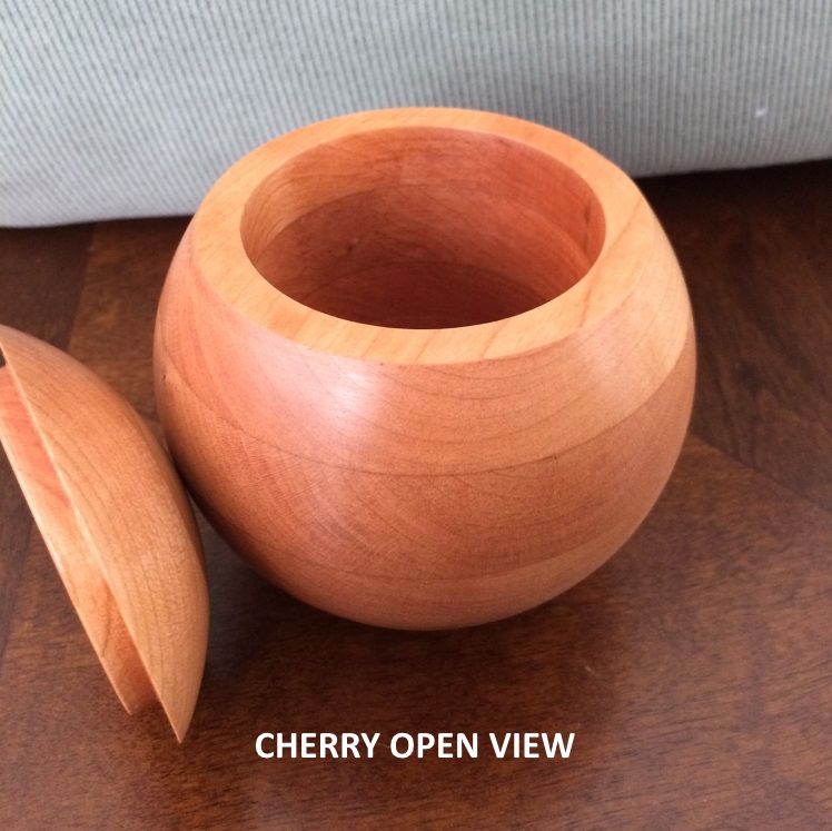 Buy Hand Crafted Keepsake Box, Cherry, Spherical, 4 Inch, made to order