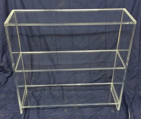 Custom Made Acrylic Bookcase- T.V. Stand - Hand Crafted, Custom Size Never A Problem