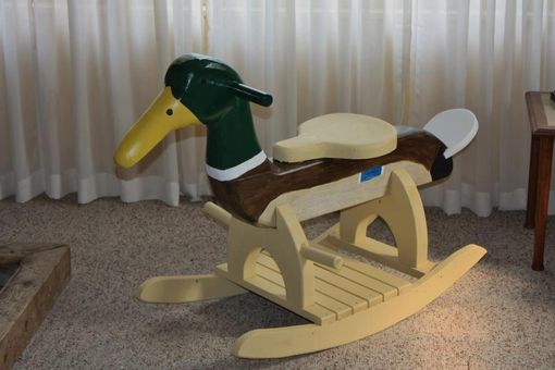 Custom Made Cedar Rocking Duck Horse