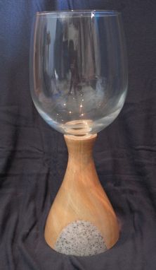 Custom Made Ash And Corion Based Wine Glass