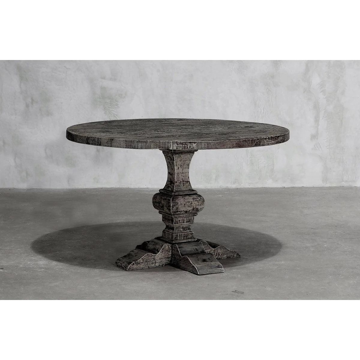 Custom Made Round Pedestal Dining Table by Gnisios