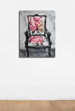 Custom Made Impressionist Chair Original Jaimee Dawn Acrylic Painting