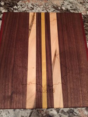 Custom Made Custom Engraved Exotic Wood Cutting Board