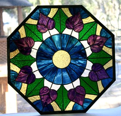 Custom Made Stained Glass Window - Victorian Octagon